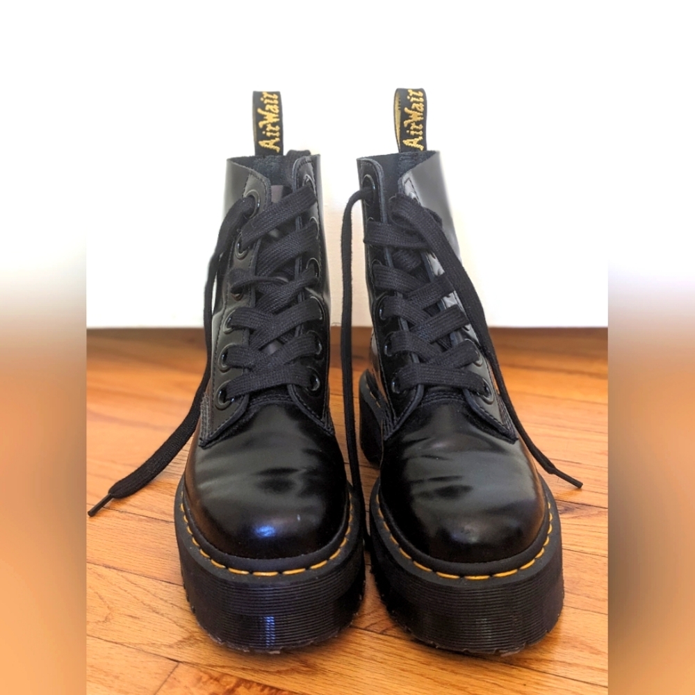 Dr. Marten's women's leather platform boots